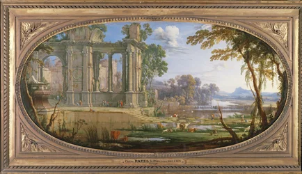 Paysage avec ruines classiques